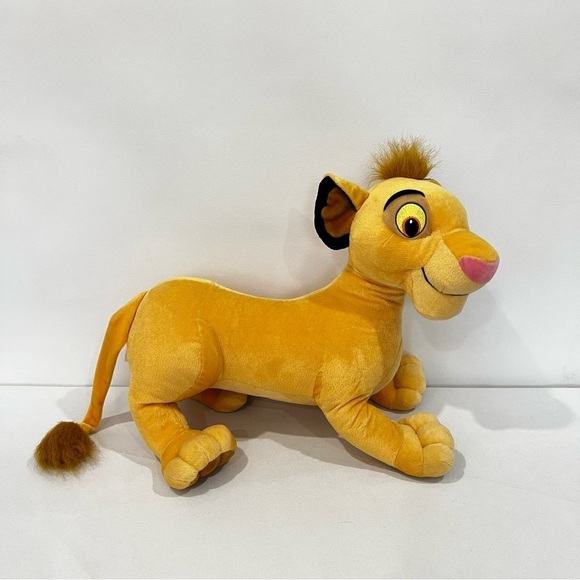 Disney Other - Disney Lion King Simba Plush Stuffed Animal Size 19" Golden Yellow